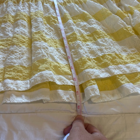 Molby the Label Yellow Cabana Stripe Puff Sleeve Dress - Picture 11 of 11